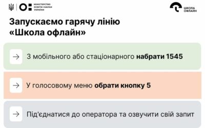 Запускається гаряча лінія «Школа офлайн»!