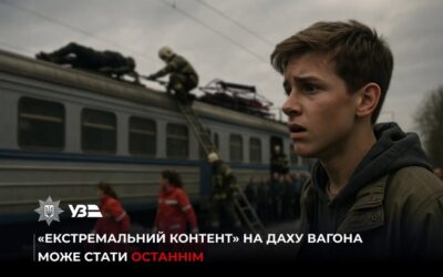 «Екстремальний контент» на даху вагона може стати останнім. Досягай у спорті та навчанні, а не шукай екстрим на залізниці!