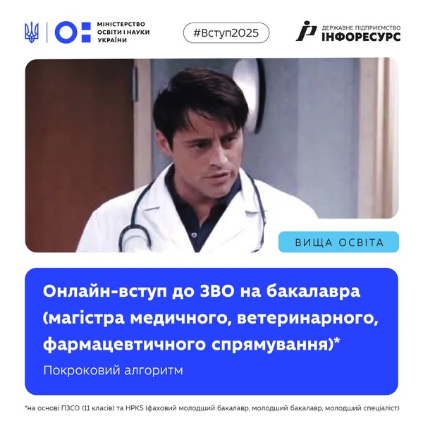 Вступаєте на бакалавра (магістра медичного, ветеринарного чи фармацевтичного спрямування)? Тоді цей покроковий алгоритм — саме для вас