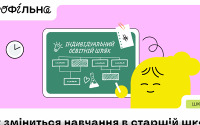 «Профільна» — реформа старшої школи є третім етапом реформи НУШ.