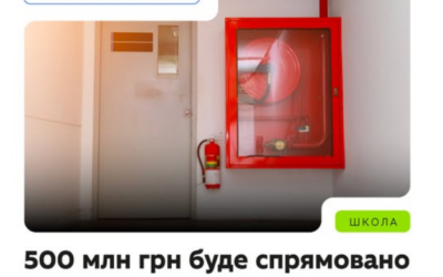 500 млн грн на пожежну безпеку в школах: хто отримає кошти